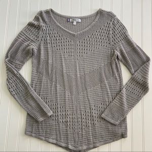 Jennifer Lopez silver lightweight sweater
